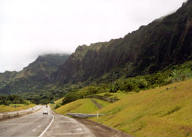 H-3 eastbound past Koolau Range