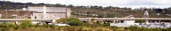 H-3 viaduct, past cement plant in lower Halawa Valley