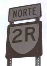 Common variant on Puerto Rico major highway route marker