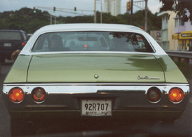 Cool car with old Puerto Rico license plate