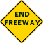 End Freeway sign