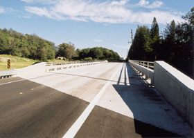 Replacement for washed-out bridge on state route 11