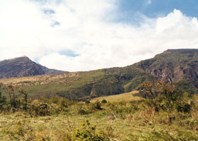 Kaupo Gap in the Haleakala Crater rim