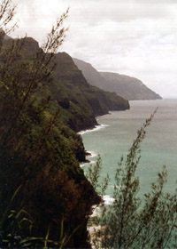 North end of Na Poli cliffs