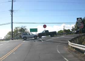 North end of county route 180, at junction with state route 190