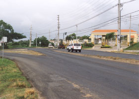 Turnoff from PRI-3/PR-3 to Roosevelt Roads military base