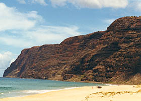 South end of Na Poli cliffs