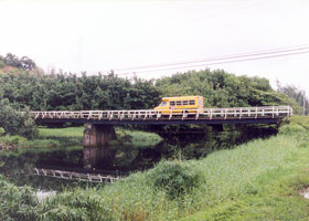 Side view of route 560 bridge over the Waihiha River